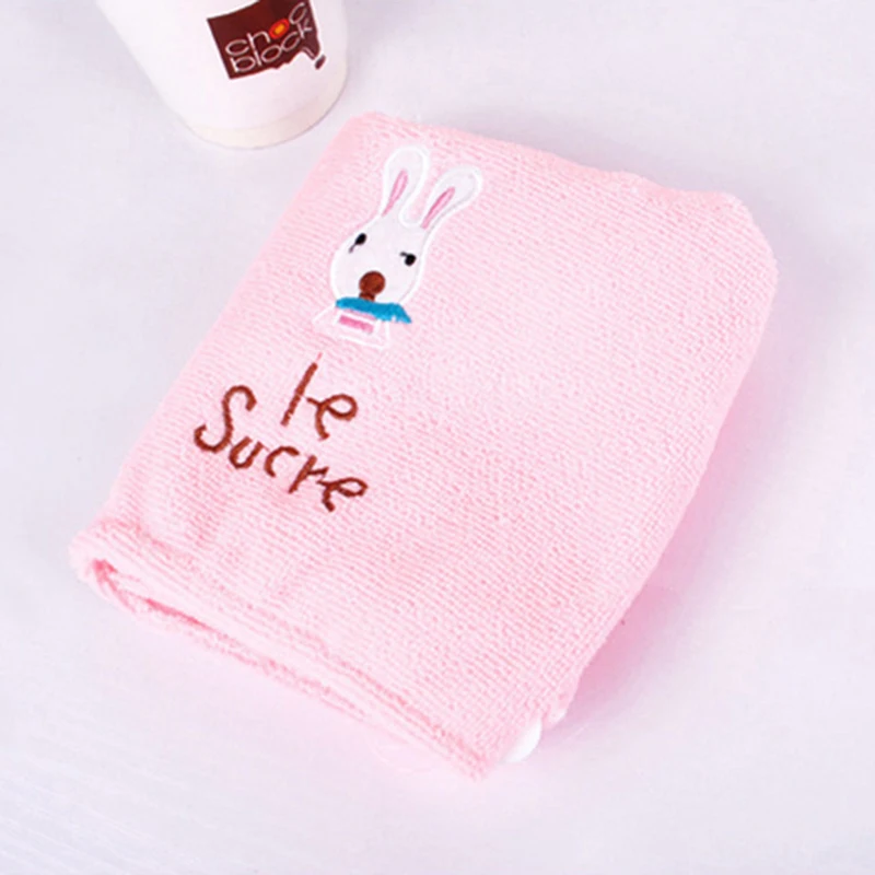 New Useful Fast Dry Hair Cap Microfiber Towel Hair Hat Dry Napkin Turban Bath Towels for Adults Lady Beach Towel Bathroom Towels - Цвет: Розовый