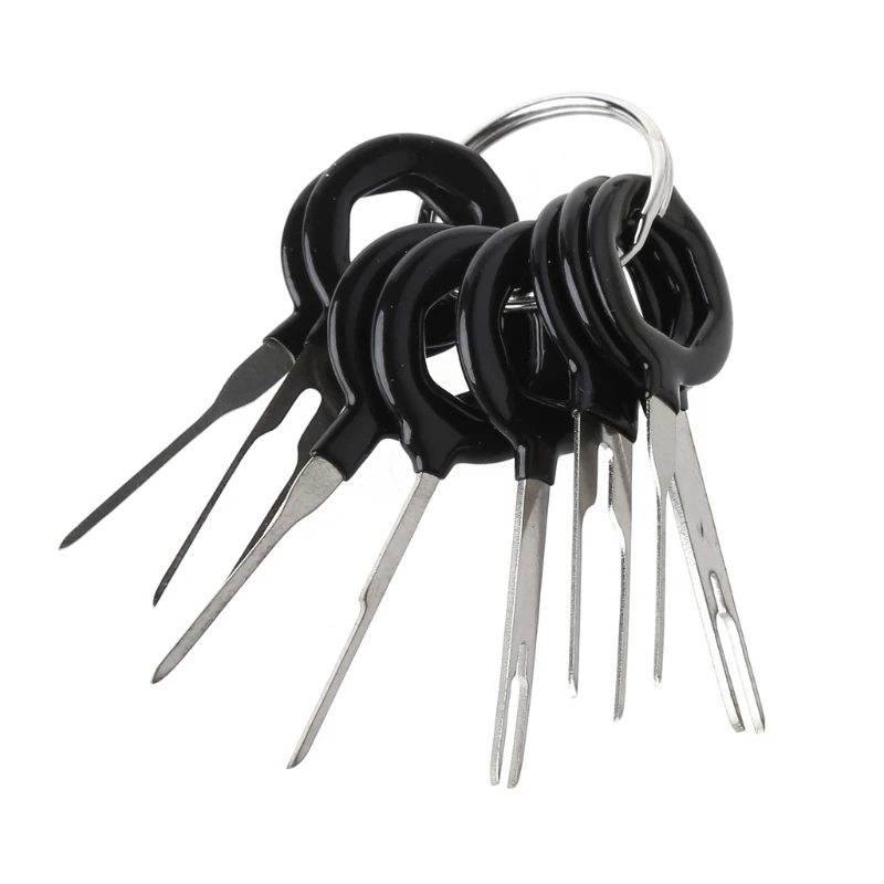 

8 pcs Auto Car Plug Circuit Board Wire Harness Terminal Extraction Pick Connector Crimp Pin Back Needle Remove Tool Set