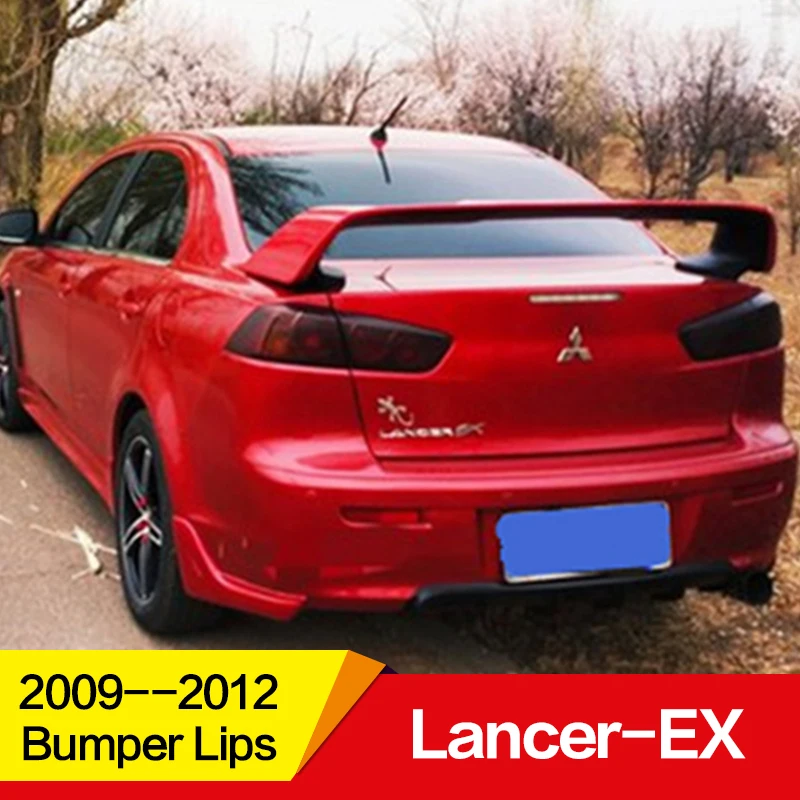 Используется для mitsubishi lancer-ex бампер губы передние и задние 2009 10 11 12 лет PP пластиковый комплект кузова спойлер переоборудование аксессуары