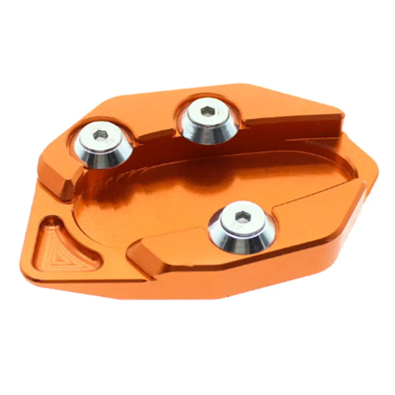 FX CNC Алюминий мотоциклетные подставки footside боковая стойка расширения englarger Plate площадку для YAMAHA TMAX530 tmax530 2012- 2013 - Цвет: Orange