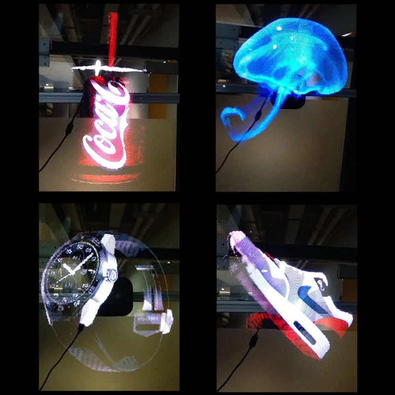 WiFi 3d fan Hologram projector Advertising Display hologram Fan Holographic Imaging lamp LED 3d Display Advertising logo Light