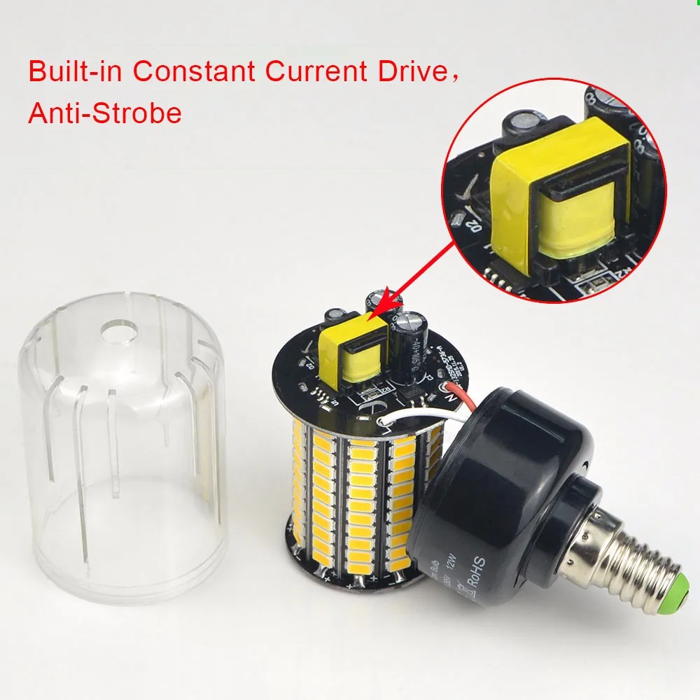 1Pcs-Real-Full-Watt-3W-5W-7W-8W-12W-15W-E27-E14-LED-Corn-Bulb-85V