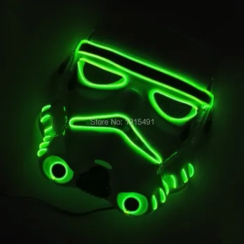 

New type 10 Color Optional LED 3V EL Mask Flexible Halloween mask LED strip Neon Light led lamp For Halloween decoration