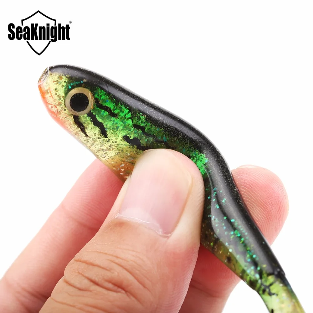 6 шт./лот SeaKnight 3 дюйма/76 мм 7 4 г Мягкая приманка SL013 T Tail рыболовные приманки