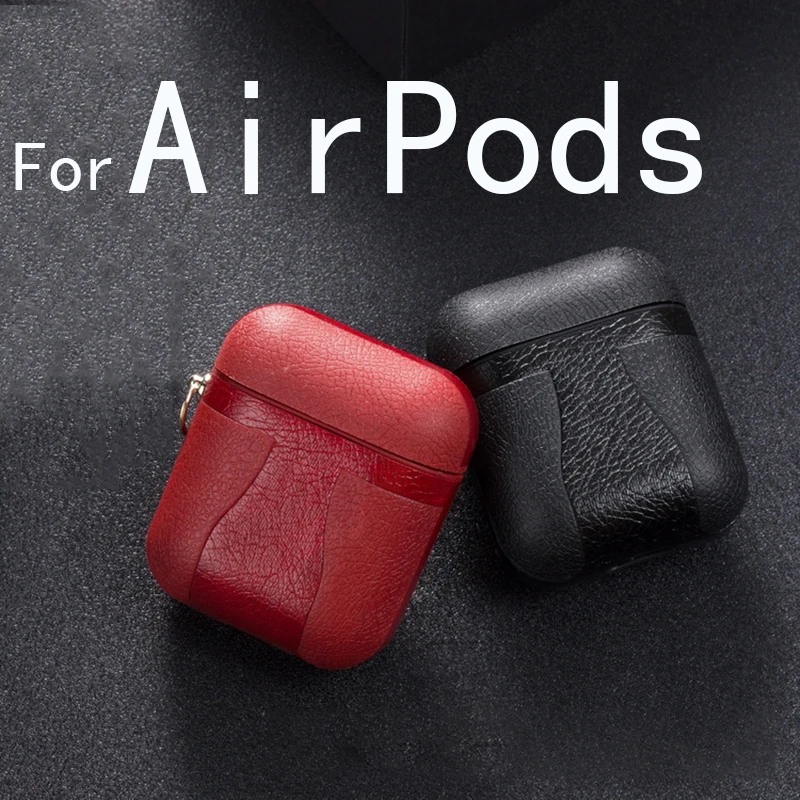 Аксессуары для Airpods чехол кожаный Apple Earpods защитный | Электроника