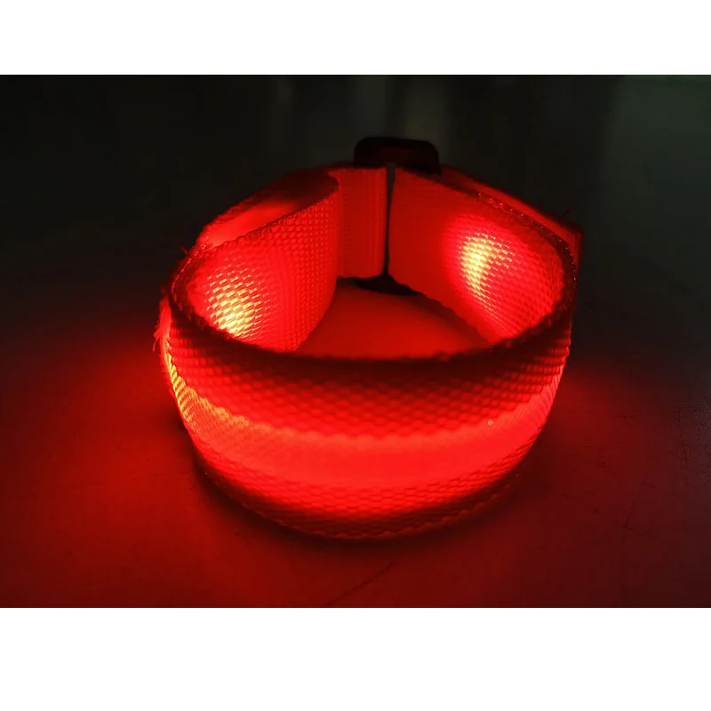 

LED Luminous Sports Bracelet Arm With Safety Reflective Fluorescent Bracelet Night Running Cycling Concert Party Props