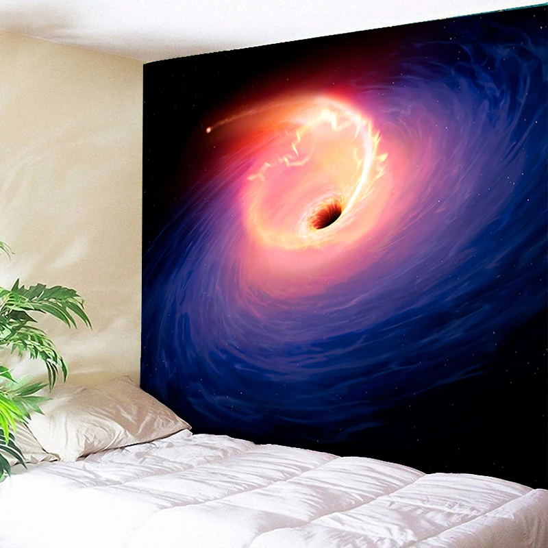 

Black Hole Tapestry Wall Hanging Psychedelic Galaxy Wall Tapestries Hippie Tapestry Einstein Astronomical Wall Art Home Decor