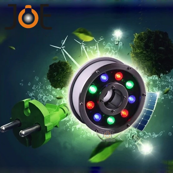 

9W LED Flood lights Outdoor Fountain lamps Holiday lighting Garden Underwater ip68 Waterproof RGB Swimming pool light DC24V