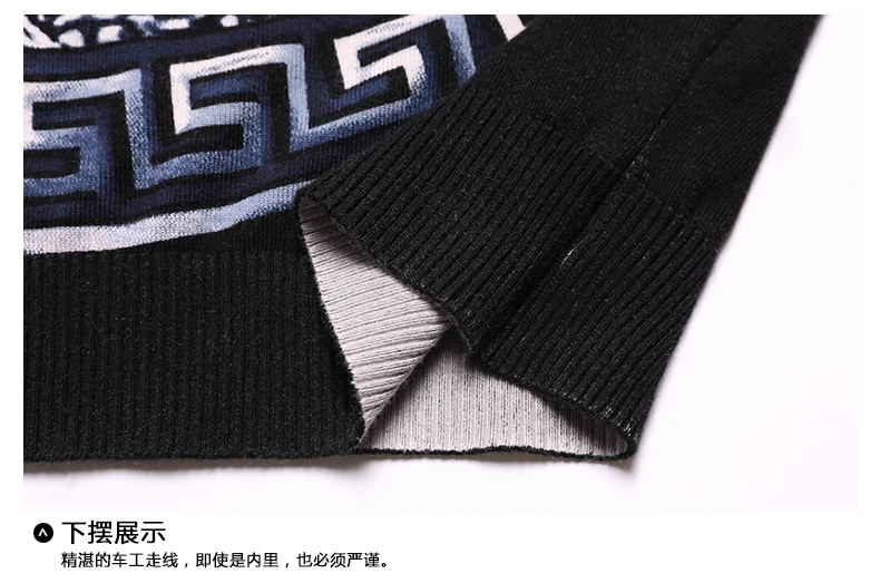Autumn Men'S Sweater Knitted Sweaters Vintage Man Streetwear Sweater Men Retro Big Size Man Snake Print Knitted Pullover Spring (14)