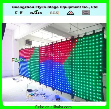 

Free shipping 2*6m p10CM led video screen backdrop design