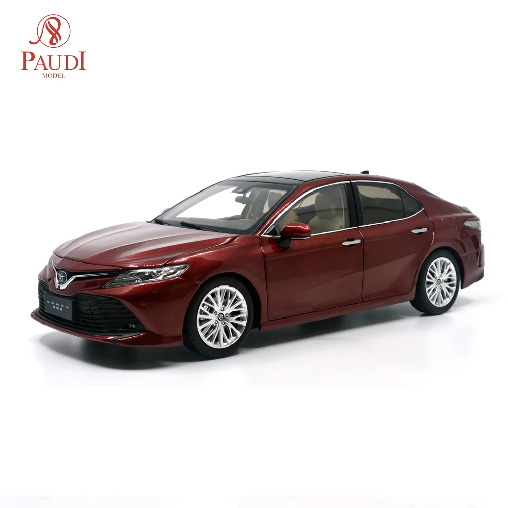 1://18 Toyota Camry 2018 8th generation Diecast Alloy collection Car Model Red