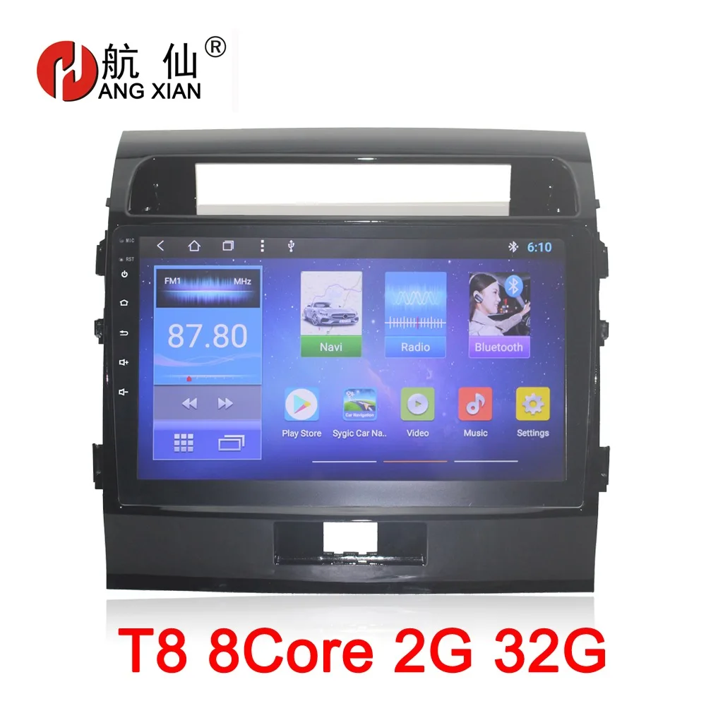 

HANG XIAN 10" Android 8.1 Octa 8 Core car dvd player for Toyota Land Cruiser 200 2008-2011 2012 car radio gps navigation wifi