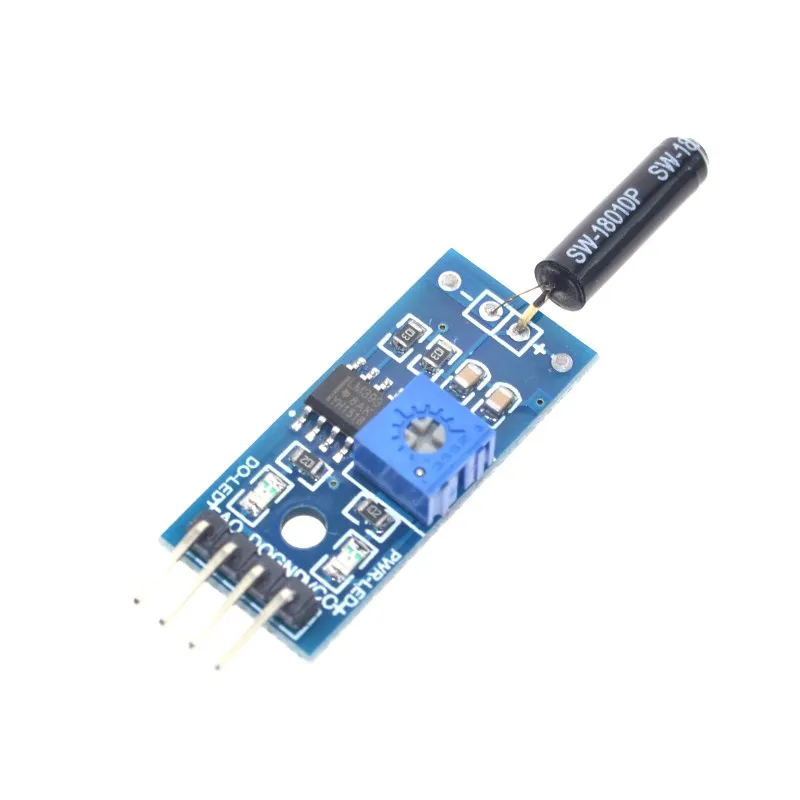 

Vibration Sensor Module Normally Opened Type SW18010P Vibration switch alarm sensor module for Arduino