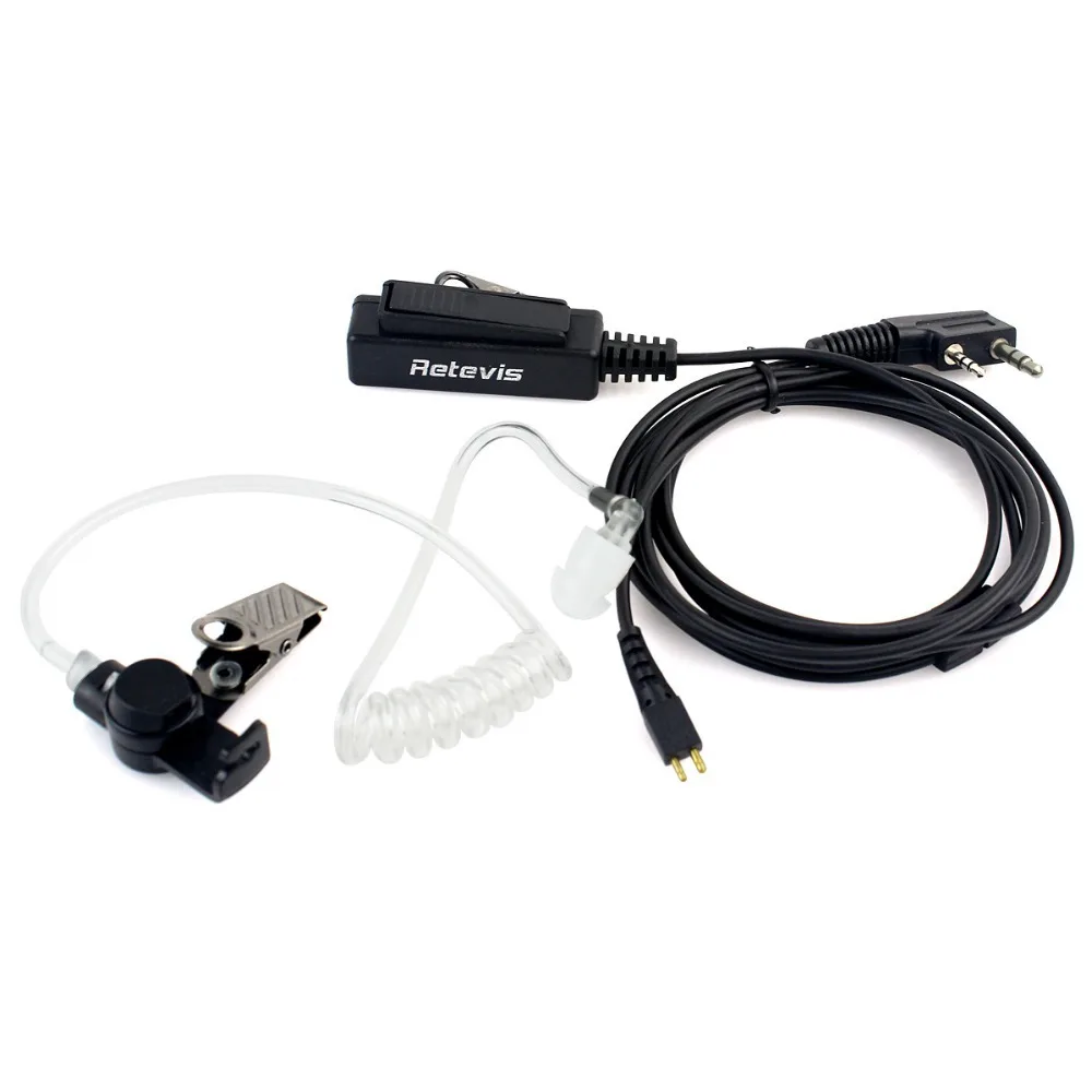 Гарнитура с воздушной трубкой 2Pin гарнитура для Kenwood TK-3107 Портативный двухстороннее радио Baofeng UV-5R UV-5RE плюс UV-B5 UV-B6 GT-3 BF-888S