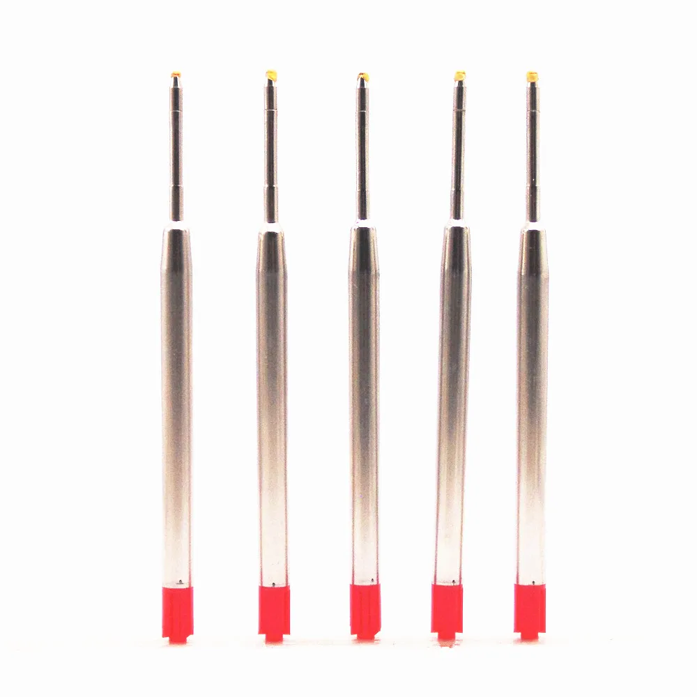 

5pcs Factory outlets Advanced Red ink Refill ink 0.5mm Nib Ball point Pen .Free Shipping Pencils Writing Suppl