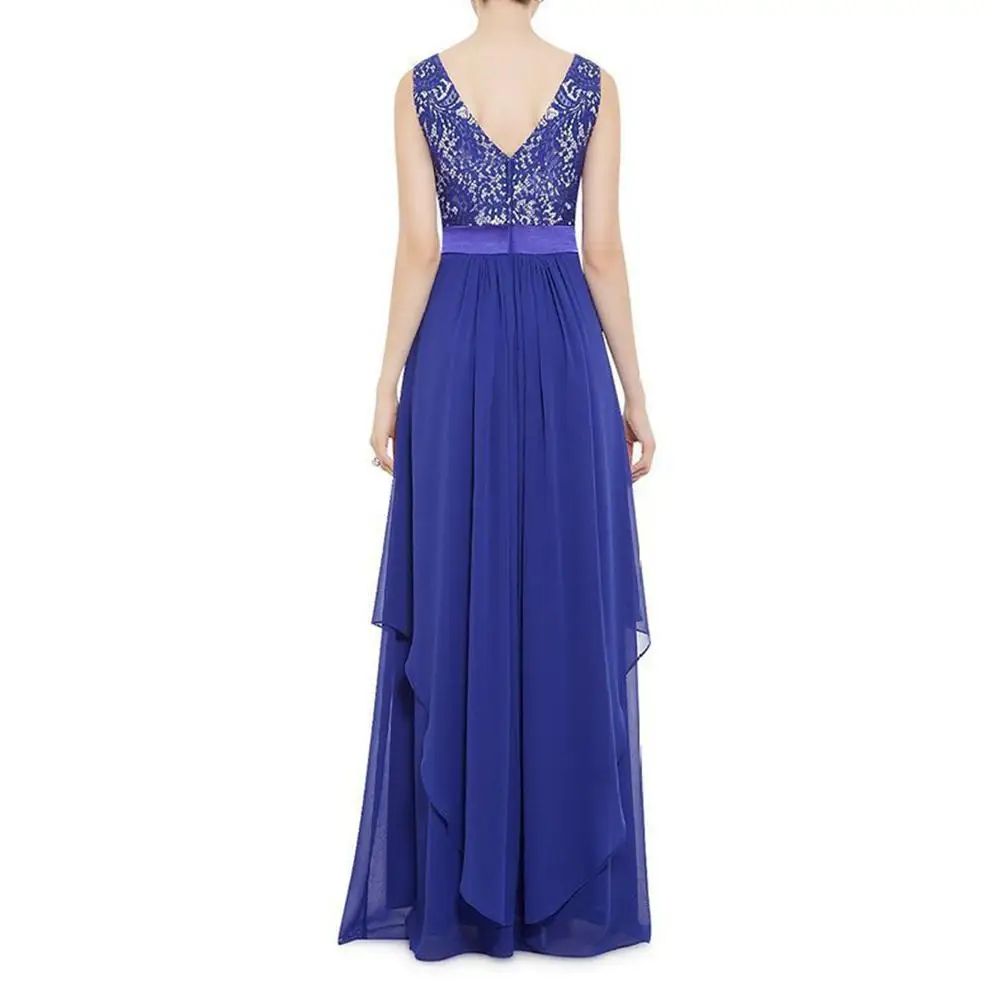Женское Элегантное Длинное Вечернее кружевное платье verano 2018 vestidos de festa longo Макси