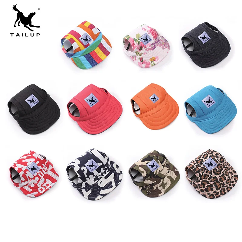 

TAILUP 2018 Summer Pet Dog Hat Cute Accessories for Small Dogs Print Baseball Dog Cap Outdoor Intimate Goods Dog Accessories