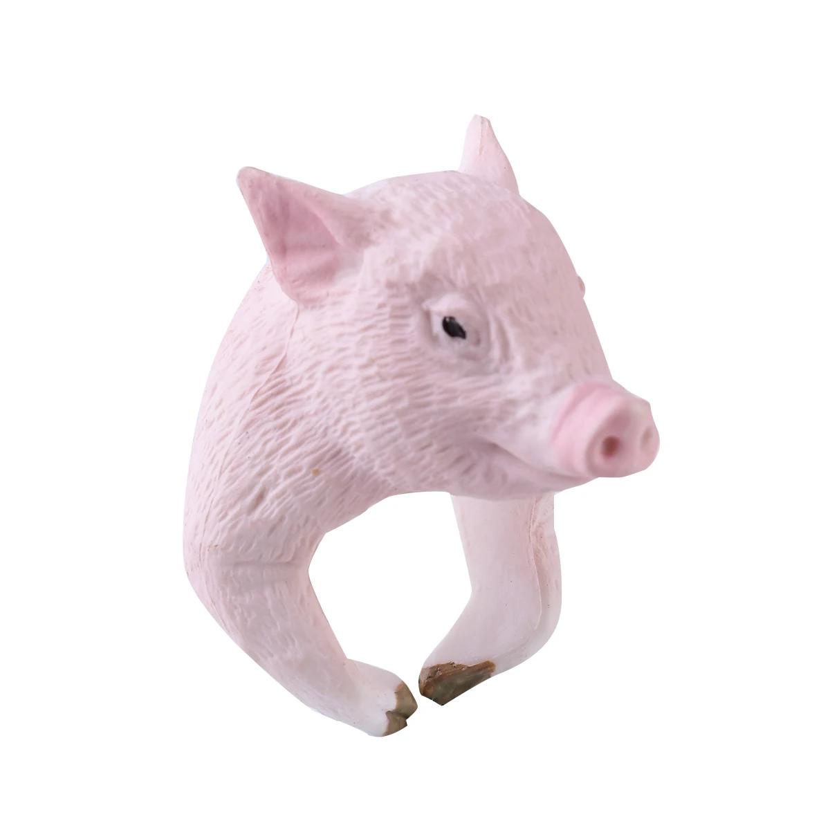 

Cute Creative Stereo Animal Rings Adorable Cartoon Finger Ring Personality Jewelry Accessory Gift (Pig)