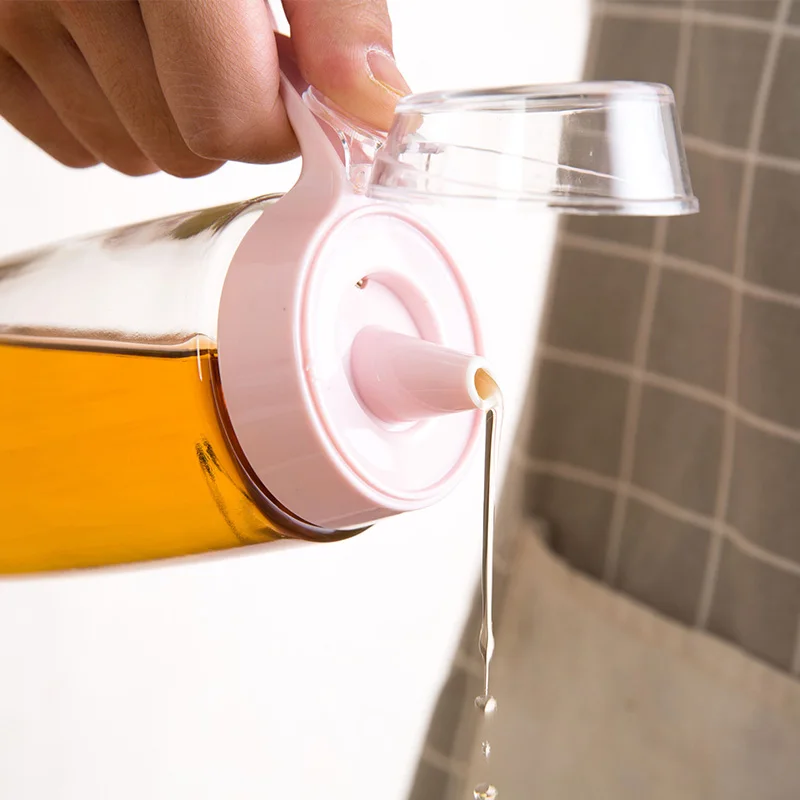 LIYIMENG 500ML Glass Jug Leakproof Oil Tank Vinegar Pot Soy Sauce Oil Bottle Vinegar Bottles Sesame Oil Pot Kitchen ToolsB8