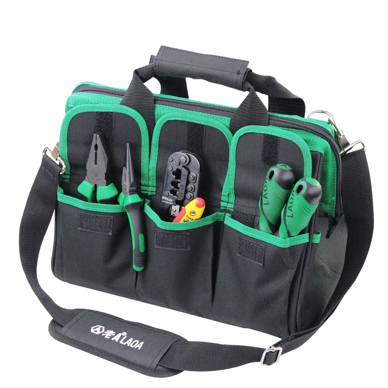 LAOA 600D складная сумка для инструментов сумка на плечо сумка-Органайзер для инструментов сумка для хранения водонепроницаемые сумки для хранения инструментов для электриков