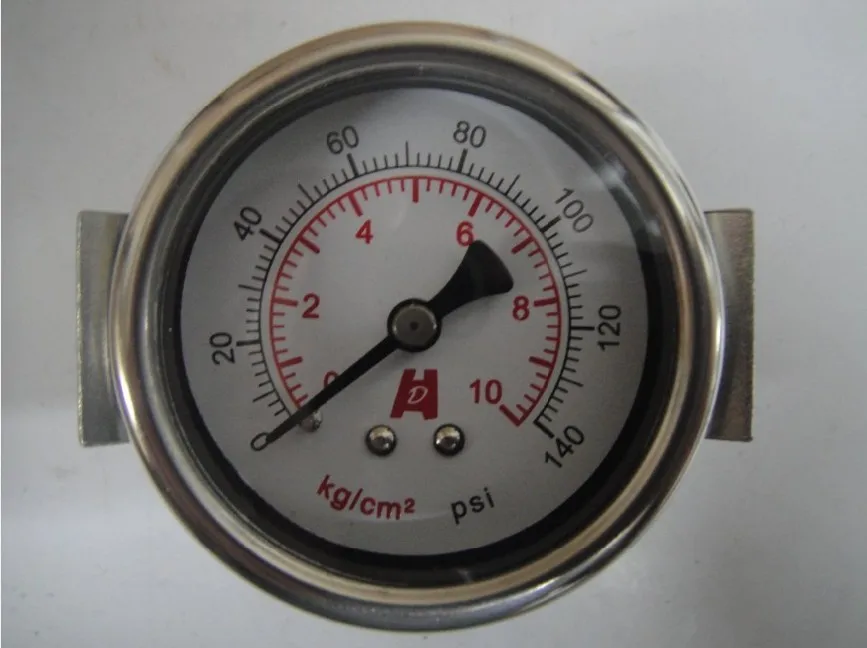 4 шт./лот Y60 ZV 2 5 &quot60 мм psi манометр 10 кг/см2 PT1/4&quot Задняя резьба с U образным