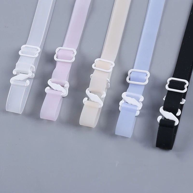 

1cm 1.5cm 1.8cm Wide Women Clear Bra Straps Non Slip Transparent Bra Strap Adjustable Bra Extender Shoulder Strap Accessories