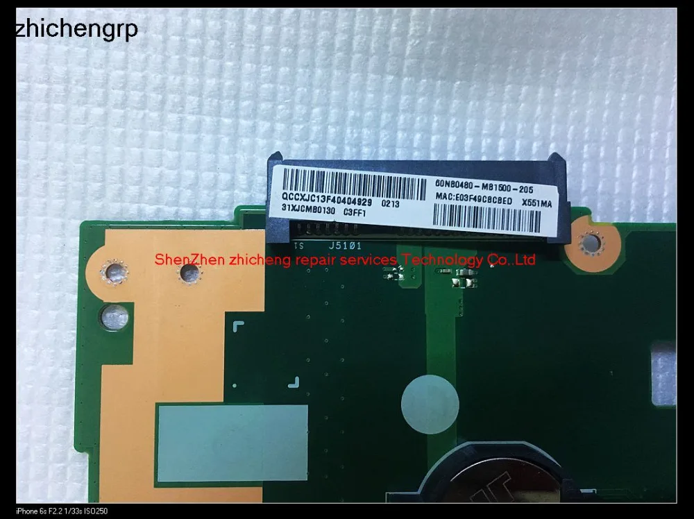 Asus D550M X551MA Laptop Motherboard w// Intel Celeron CPU 31XJCMB0130