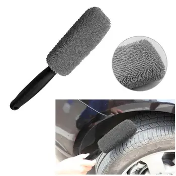 

Car Wheel Brush Window Rims Tire Washing Brush Vehicle Car Wheel Rim Brush Plastic Handle Cleaning Brush Washing Tool Soft fur