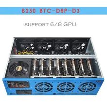 B250 BTC mining rig case USB miner sever rack housing crypto Coin Aluminum Frame Mmcoin ETH ETC XMR gtx1080 1080ti RX480 RX570