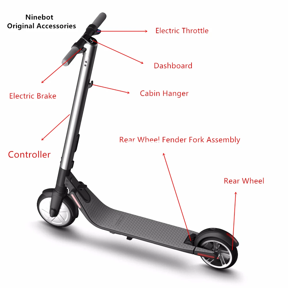 Original Ninebot Accessories Kit controller dashboard Rear Wheel Fork