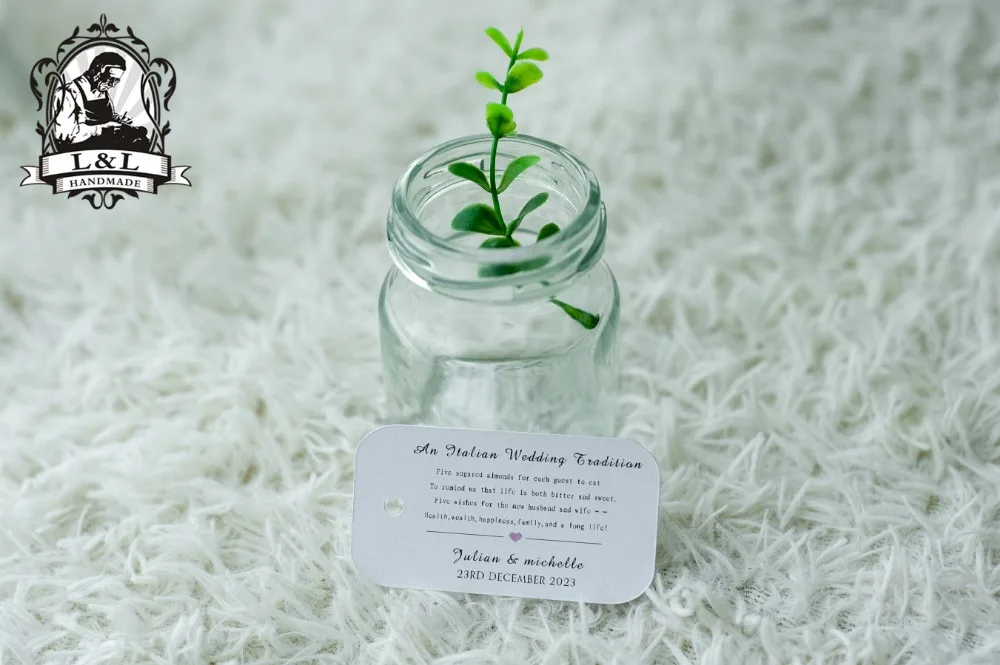 

#51 200 pcs 3.5x6.5cm kraft/white paper label wedding favor tags attend a wedding Label customization Happiness sweet label
