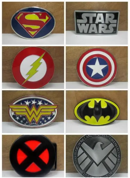 

Belt Buckle Superhero Series Superman Batman Captain America Star Wars Supman Flashman Ironman Belt Bucklel 20patterns DIY Belt