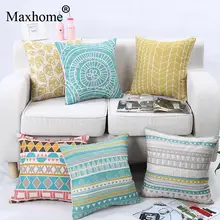 Moderne Mode Géométrique Coton Taie D’oreiller Design Nordique Coussin Décoratifs pour La Maison Oreillers Pour Canapé De Luxe Géométrique Coussins