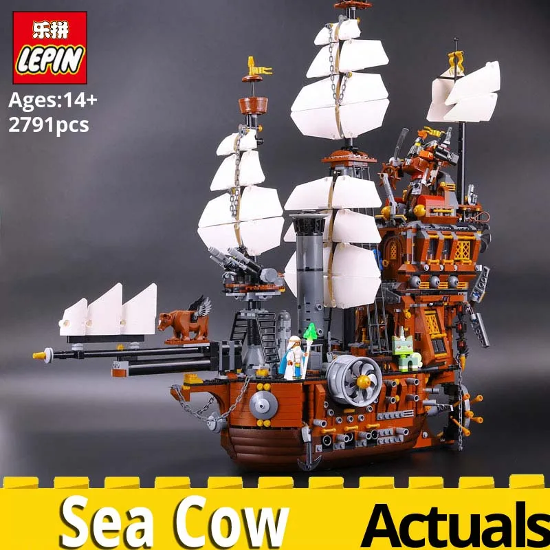 

LEPIN building blocks 16002 Pirates of the Caribbean Sea Cow Model building kit legoinglys 70810 Toys for Children Birthday Gift