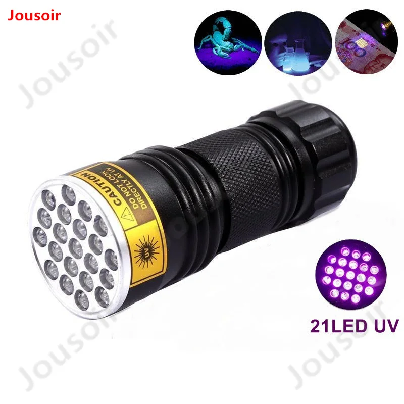 High quality 21 LED UV Light 395 400nm LED UV Flashlight torch lamp UV
