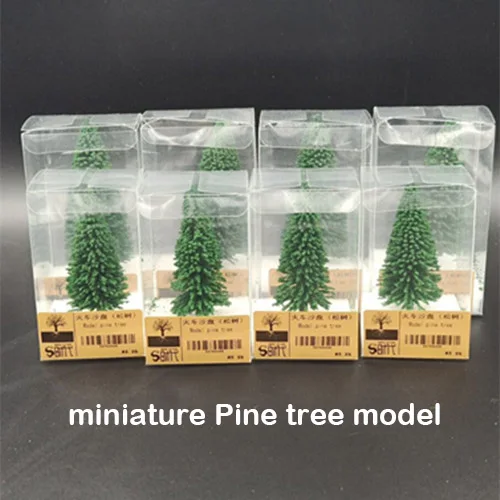 

Simulated Pine Tree Scene Model DIY Production of Train Sand Table Building Miniature Scenario Consumables