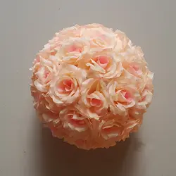 35 см шар из искусственных роз шелковые цветы целующиеся шары Свадебные украшения висячий шар украшения для рождественской вечеринки