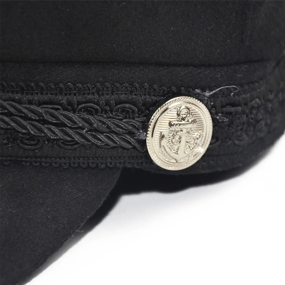 Женская Мягкая восьмиугольная кепка, военный газетчик, Осень-зима, британский стиль, регулируемый теплый подарок, берет, боковой значок, Ретро Шерсть, шапка#05
