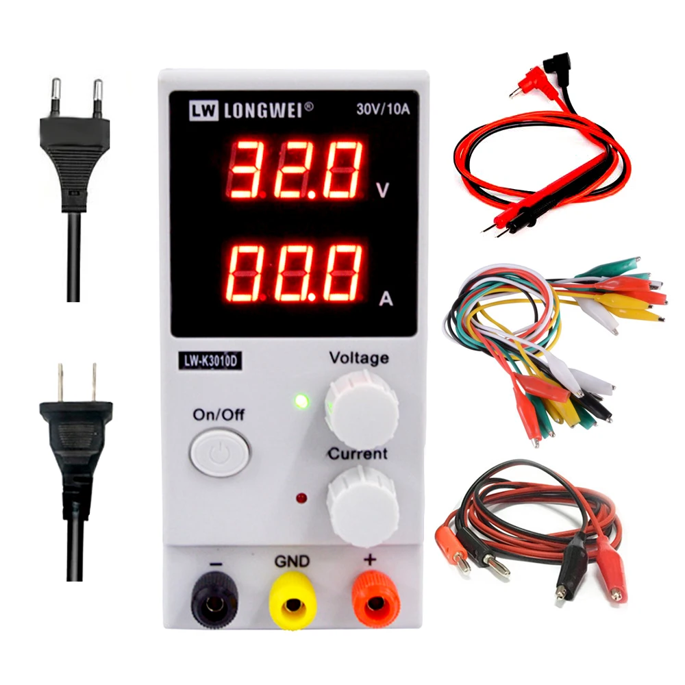LW3010D fuente de alimentación DC 30 V 10A Mini Digital ajustable DC supplise de conmutación de la fuente de alimentación de 3 dígitos de laboratorio de reparación herramienta - 1