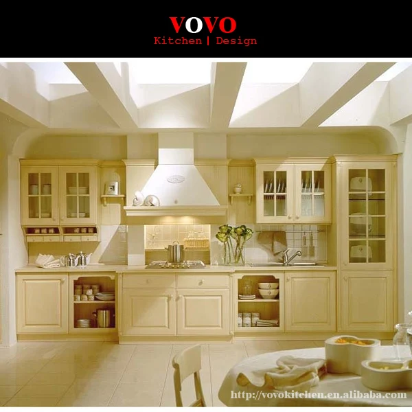 

China lacquer solid wood kitchen cabinet white colour