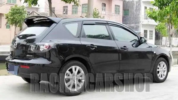 Неокрашенный MPS спойлер светодиодный, пригодный для MAZDA 3 хэтчбек 5D 2003-2009 T007F