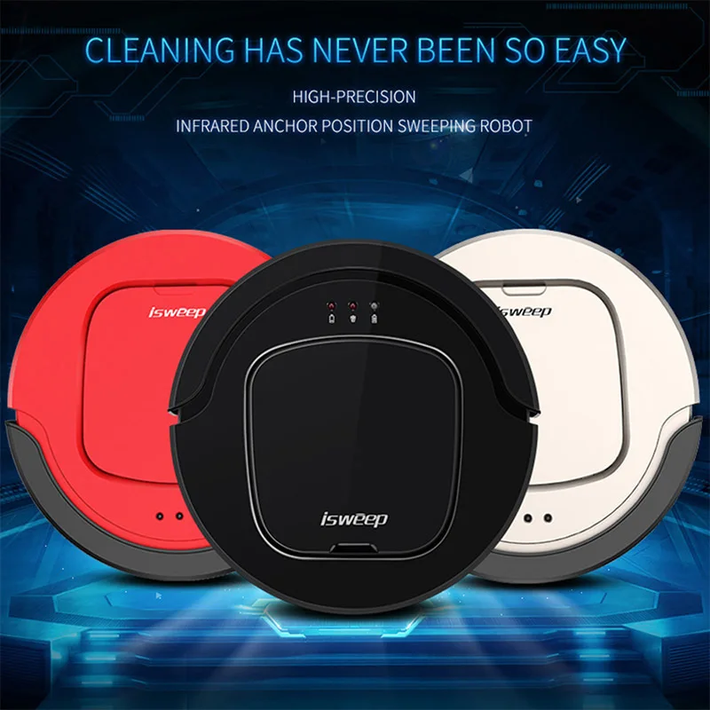 ISWEEP S550 робот пылесос Smart Беспроводной Vaccum Sweeper уборки пола с пультом управления Wi