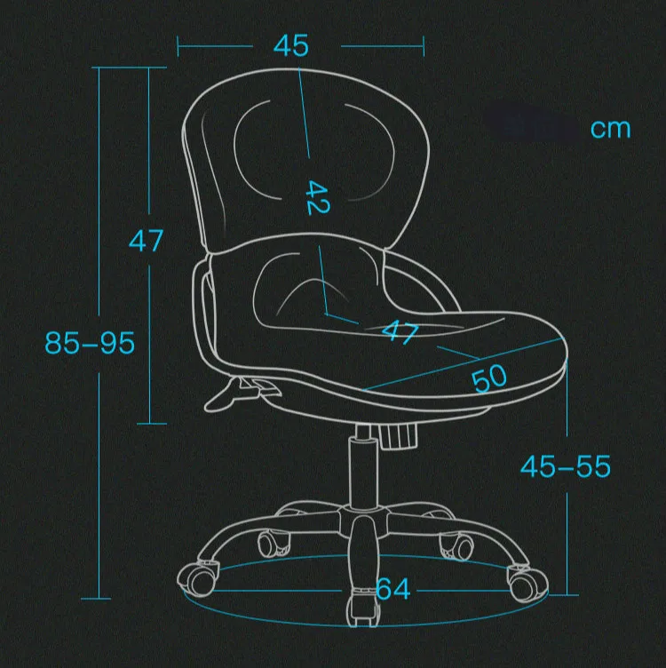 Компьютер кресло бытовой без подлокотник офисное кресло студент персонал стула сетки поднимаясь поворотный стул
