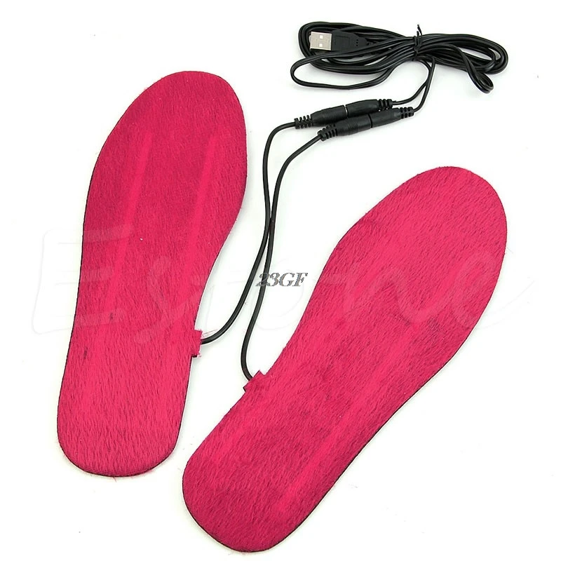 USB с электрическим питанием стельки с подогревом для обуви сапоги держать ноги в тепле