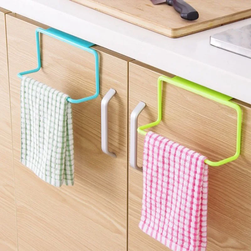 Kitchen Organizer Towel Rack Hanging Holder Bathroom Cabinet Cupboard Hanger Shelf for Kitchen Supplies Accessories Kitchen Organizer Towel Rack Hanging Holder Bathroom Cabinet Cupboard Hanger Shelf for Kitchen Supplies Accessories