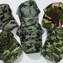 20 шт./лот лесной камуфляжная кепка бейсбольная мяч Регулируемый головной убор для человека смешанные цвета