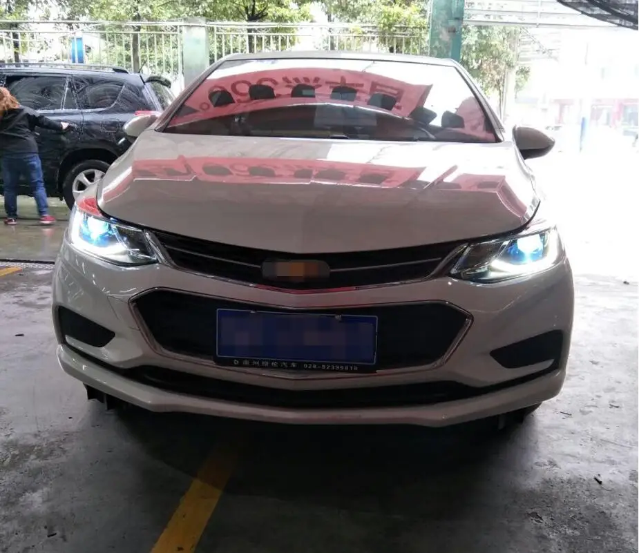 Автомобильный Стайлинг светодиодный налобный фонарь- для Chevrolet Cruze светодиодный налобный фонарь в сборе для Cruze с hid комплектом 2 шт