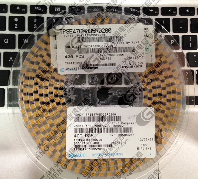 

TPSE476M035R0200 47UF / 35V E -frequency low ESR AVX Low ESR solid tantalum capacitors