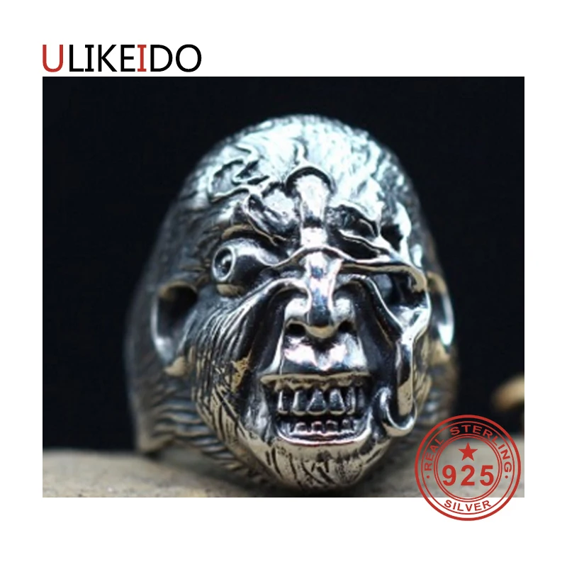

100% Pure 925 Sterling Silver Jewelry Rings Adjust Vintage Mens Signet Ring For Women Special Christmas Gift 957