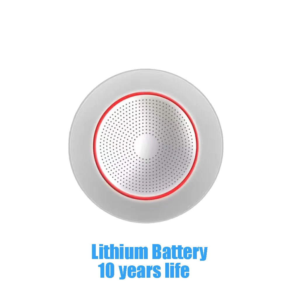 

(1 Pcs) 10 Years Life Lithium Battery Wireless Smoke Detector 433Mhz Fire Control Sensor Alarm Accessories New Product